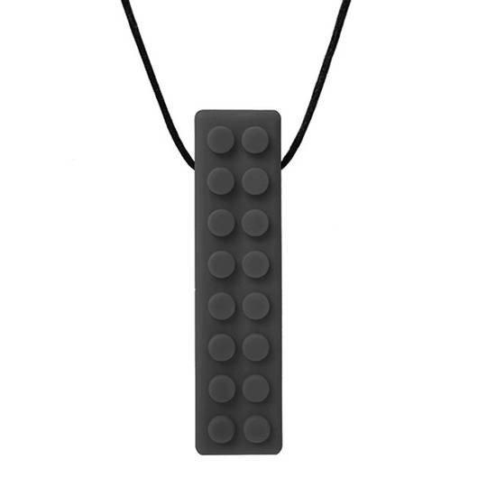 Brick Stick™ Textured Chew Necklace-Black XT